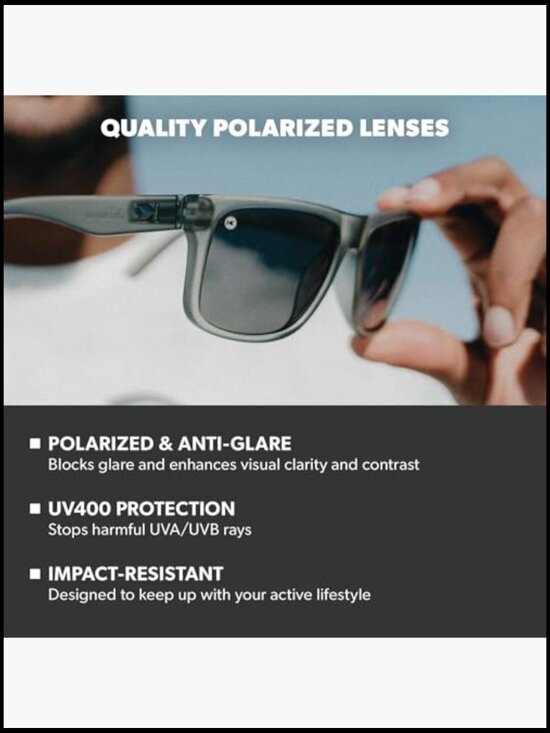 Polarized Sunglasses with Polycarbonate Frame, UV400 Protection